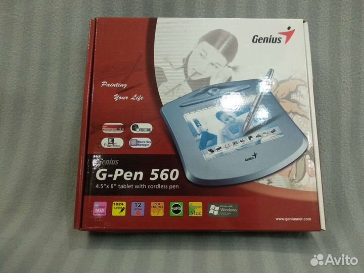 Графический планшет Genius G-Pen 560 Windows/MacOS