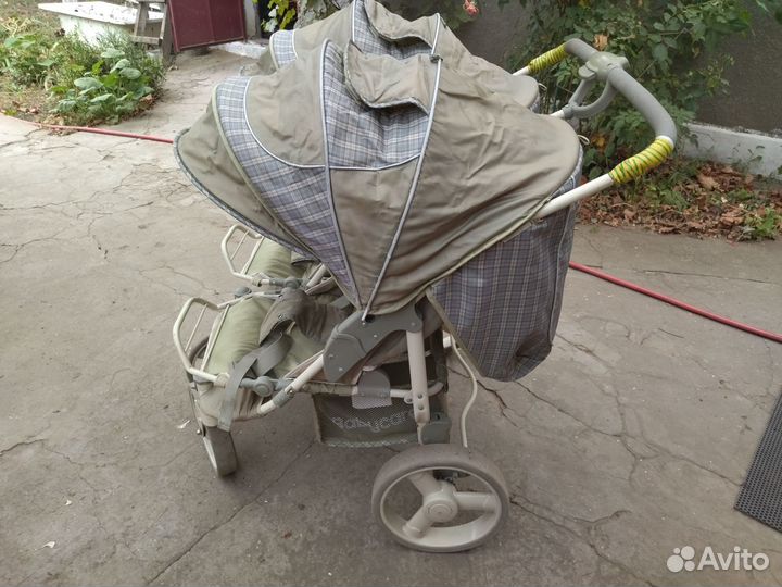 Прогулочная коляска для двойни бу