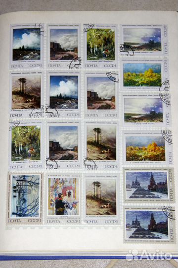 Марки Альбом Большая коллекция