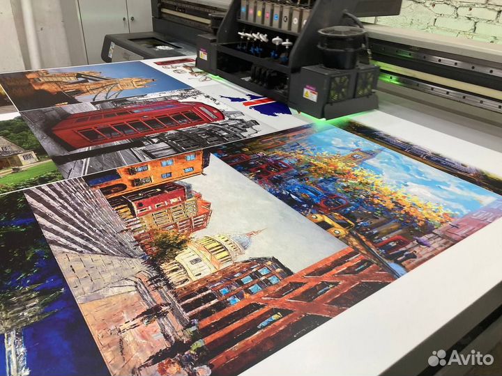 Уф-печать на листовых материалах (пвх, стекло.)