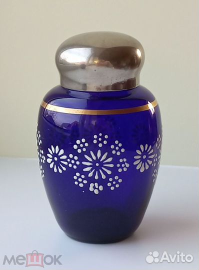 Винтажная чайница кобальт СССР 1960