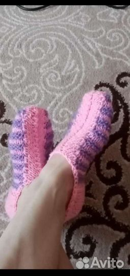 Тапочки вязанные