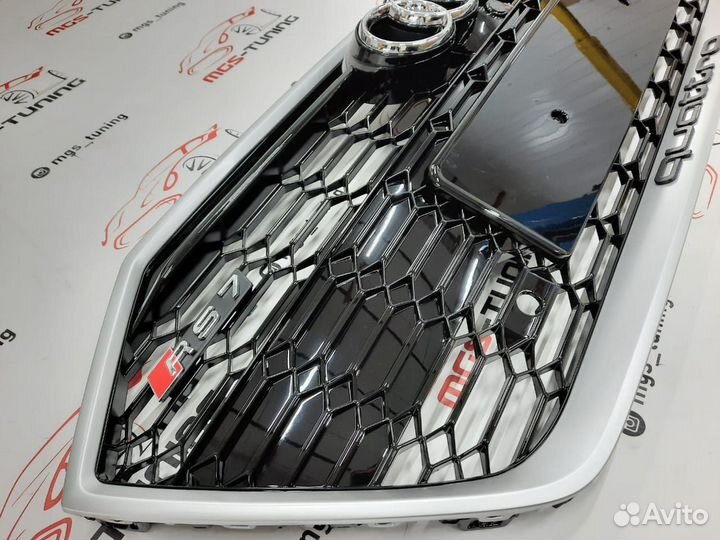 Решетка на Audi A7 в стиле RS7 17+ гг. дизайн 2