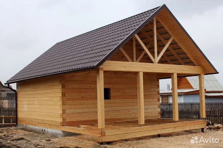 Сруб из профилированного бруса