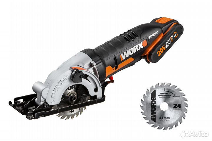 Пила Worx WX527 аккумуляторная+