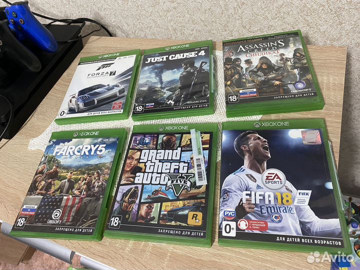 Игры диски xboxone gta forza farcry fifa assassins