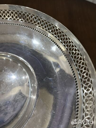 Ваза для фруктов серебрение