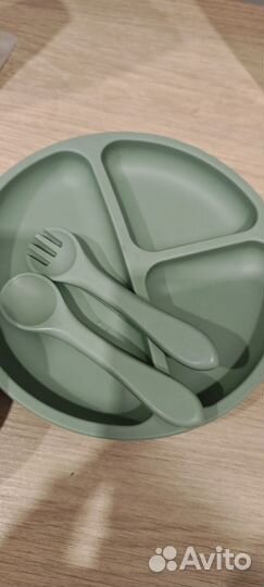 Детская посуда для кормления силиконовая бу