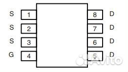 Микросхема Si4134DY-T1-GE3 N-Channel mosfet 30V 9