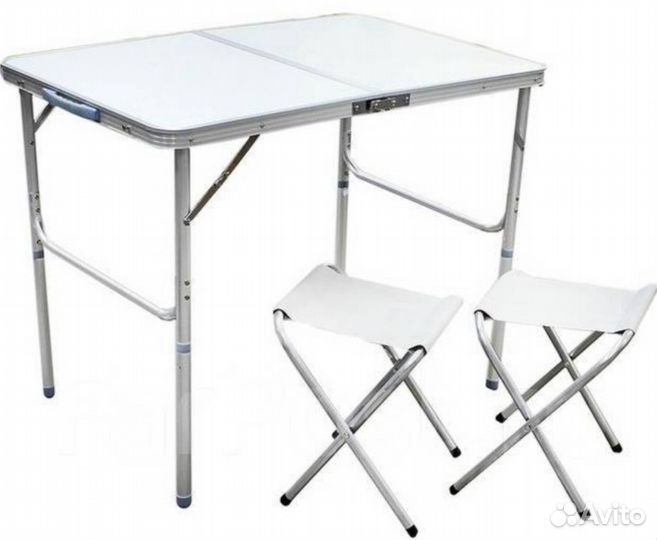 Стол и 2 стула складной туристический