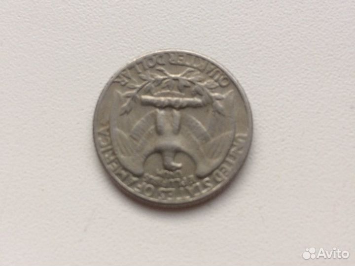 Quarter dollar 1967 года перевертыш