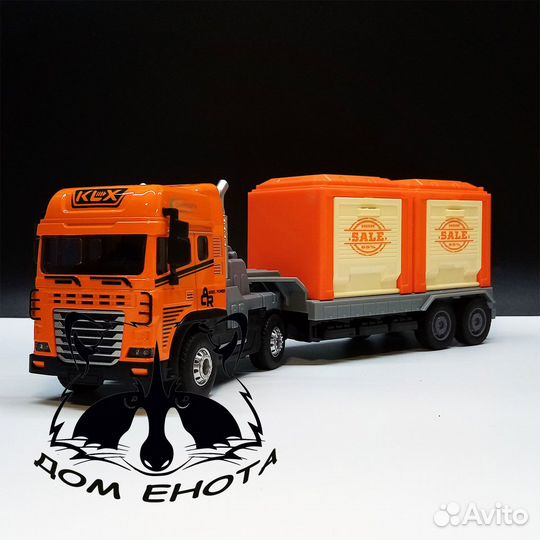 Машинка грузовик Scania металлическая модель тягач