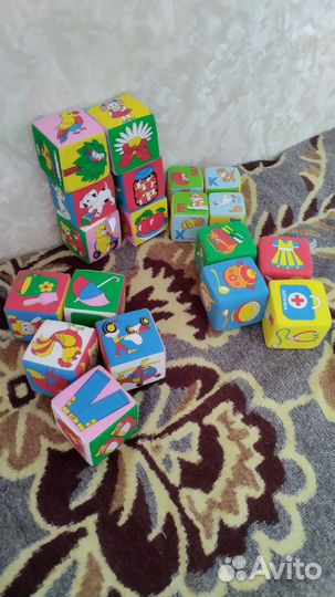 Кубики Мякиши 19 штук