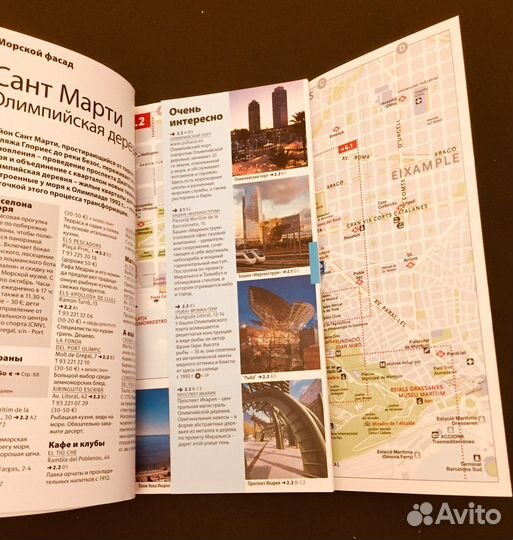 Карта-путеводитель Барселоны