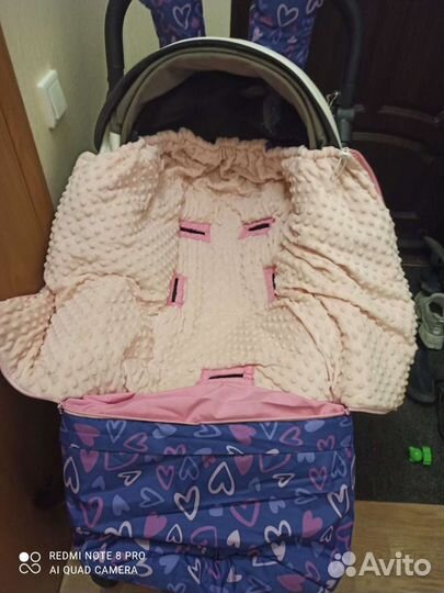 Зимний конверт в коляску/санки