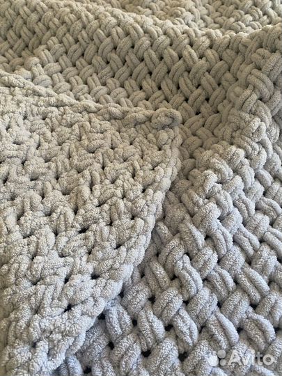 Плед детский плюшевый 85*85см из пряжи alize puffy