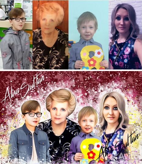 Портрет на холсте