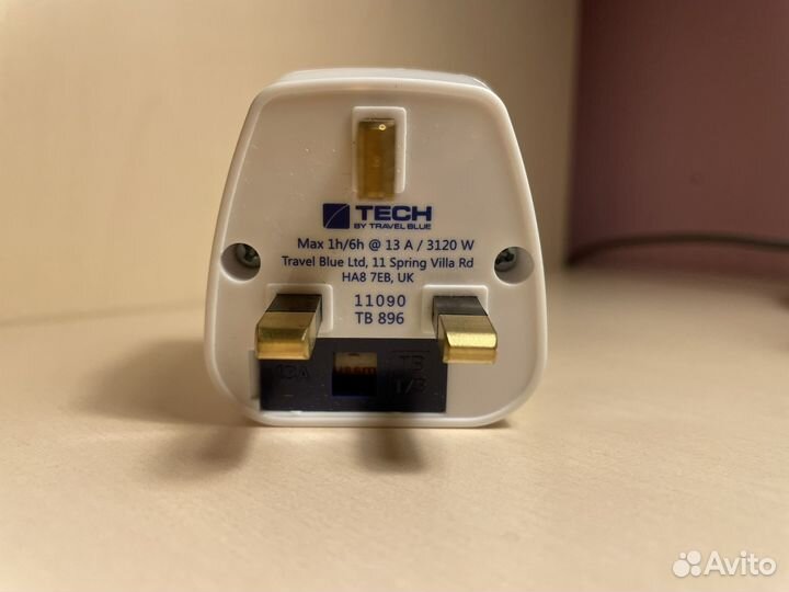Переходник tech на британскую розетку