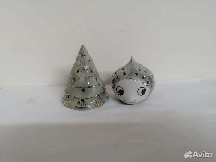 Фарфоровая Игольница Елка и Рыбка