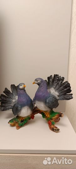 Садовая фигура голуби полистоун