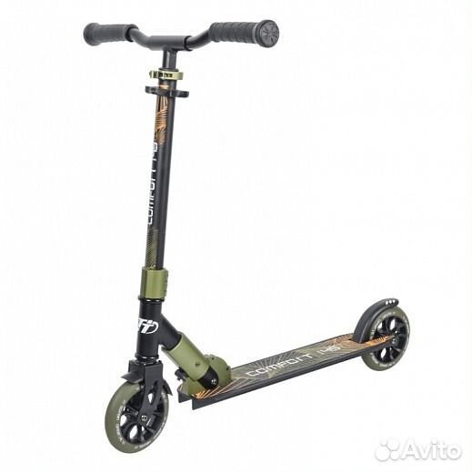 Самокат тт 566181 comfort 145R black/dark-green 1