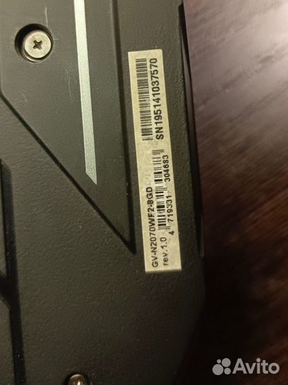 Видеокарта RTX 2070 8gb