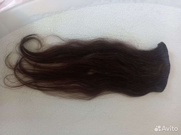 Шиньон из натуральных волос