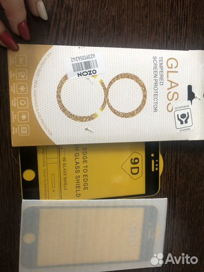 Защитное стекло iPhone 6,7, 8 black