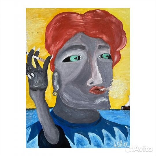 Картина маслом Долгое ожидание