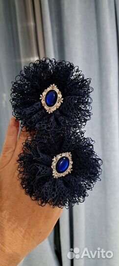 Бантики для волос школьные