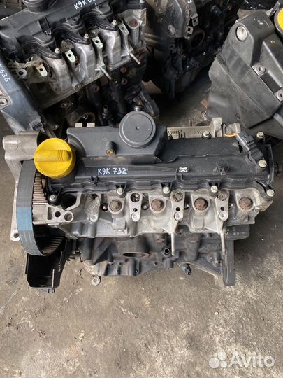 Двигатель K9K732 Renault Megan Scenic 1.5 diesel
