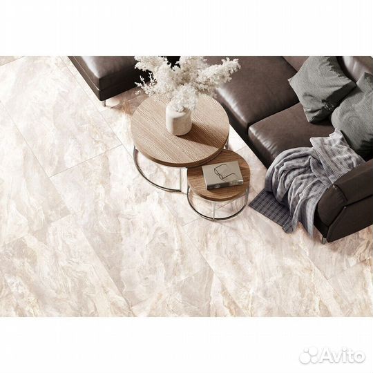 Керамогранит Delacora Waterfall бежевый матовый 1200х600х9,5 мм (2 шт.1,44 кв.м)