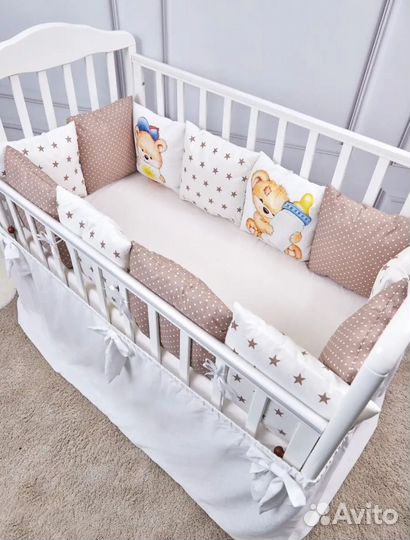 Бортики в детскую кроватку