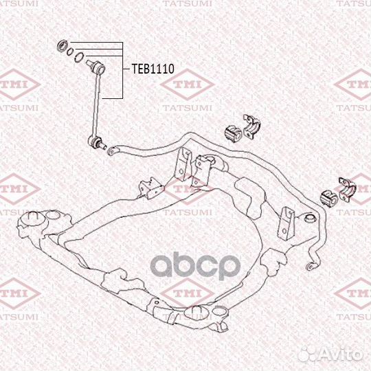 TEB1110 тяга стабилизатора передняя hyundai Tu