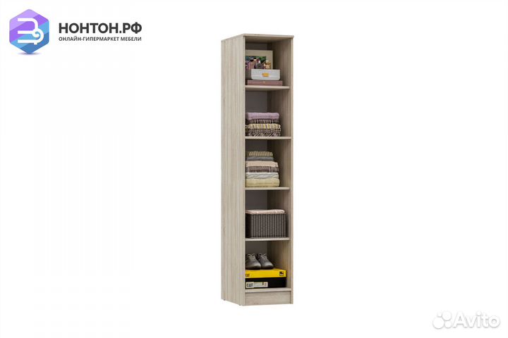 Пенал Мартина белый / дуб сонома