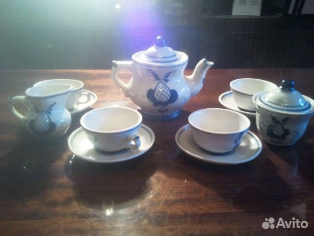 Сервиз чайный детский гжель.СССР