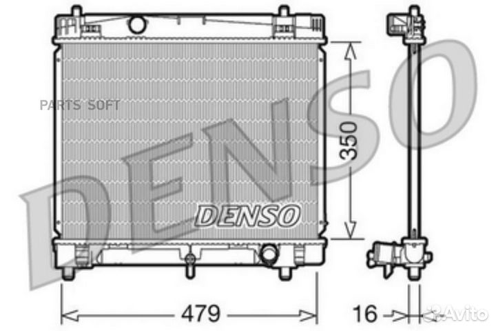 Радиатор двигателя toyota