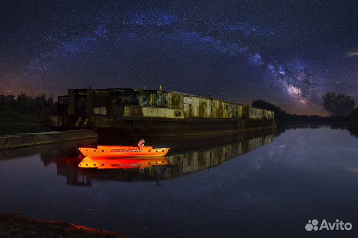 Сплав на светящихся каяках