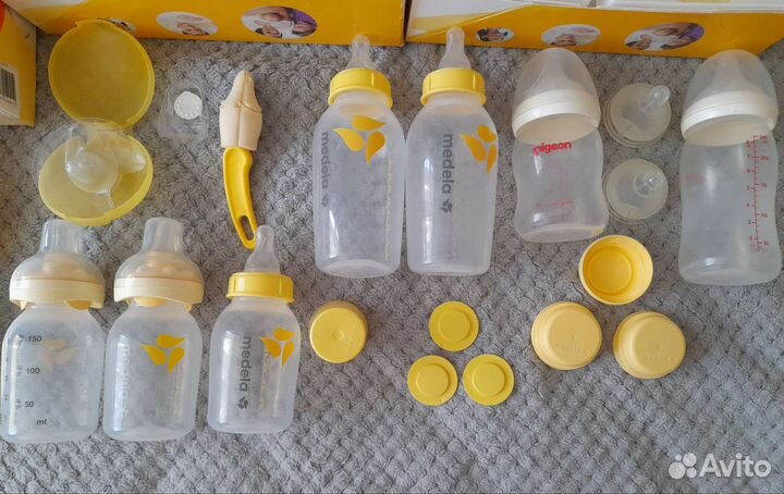 Молокоотсос электрический, бутылки, соски Medela