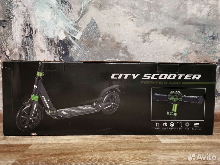 Самокат Tech Team City Scooter Белый Новый