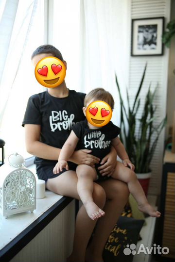 Футболки family look братья