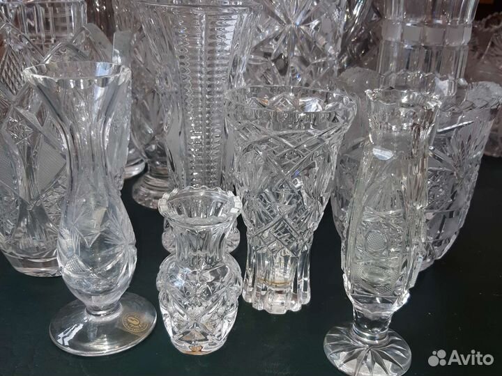 Вазы для цветов. И многое другое. Хрусталь СССР