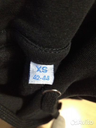 Мужское чёрное худи, размер XS