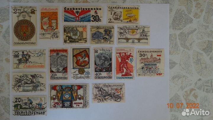 Марки Чехословакия (конец 70-х годов)