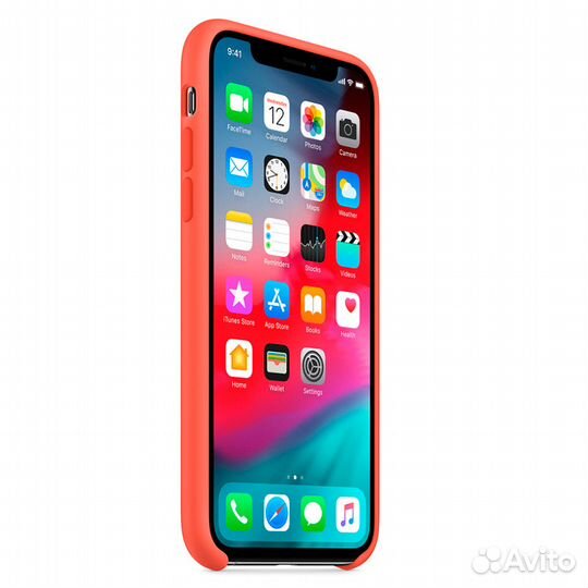 Силиконовый Чехол Для iPhone Xs, «Спелый Нектарин»