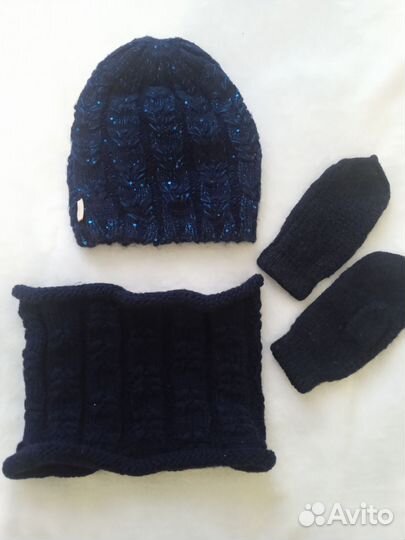 Набор шапка, снуд, варежкиТёплыеДля холодной зимы