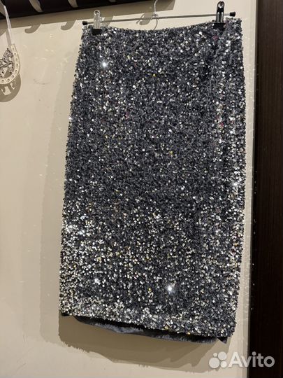 Юбка с паетками