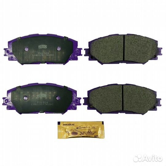 Колодки дисковые nibk PN1524