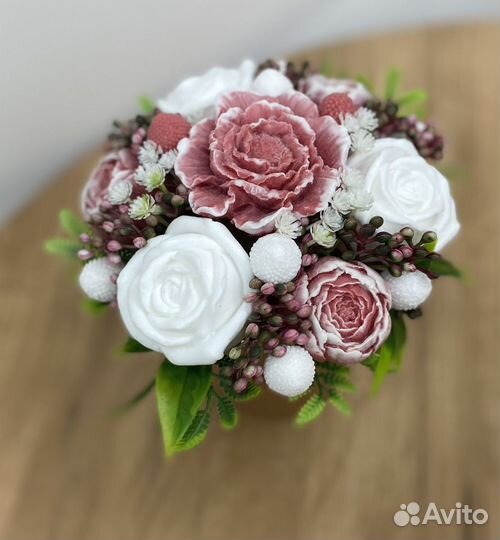 Букет цветы из мыла