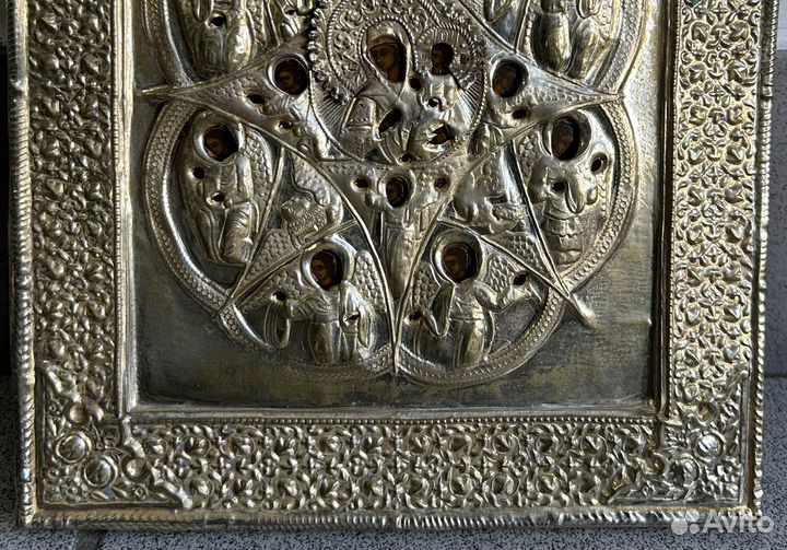 Икона Неопалимая Купина в Окладе